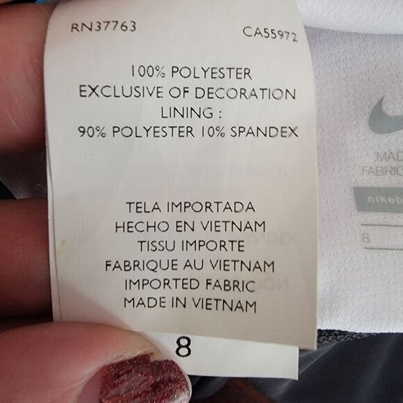 Nike Chevron print one piece swimsuit size 8 - Picture 6 of 8